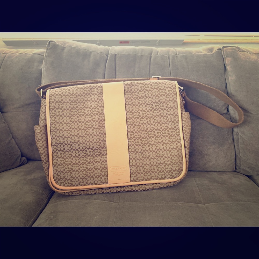 Coach baby diaper bag